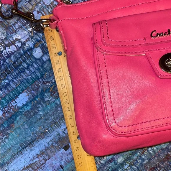 Coach Campbell Pink Leather Crossbody Bag - Picture 13 of 13